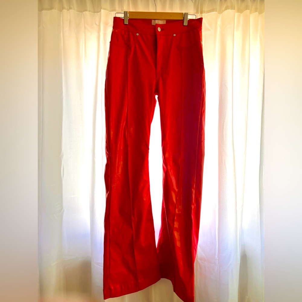 Venus Flare Vegan Leather Pants